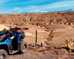 Quad agafay in the desert